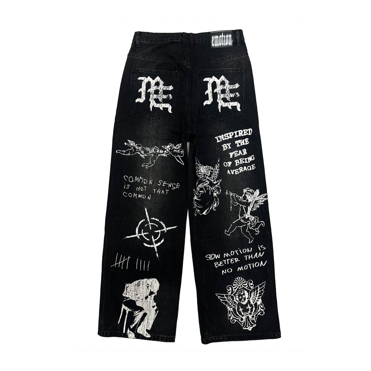 Mixed Emotion Black Canvas Denim
