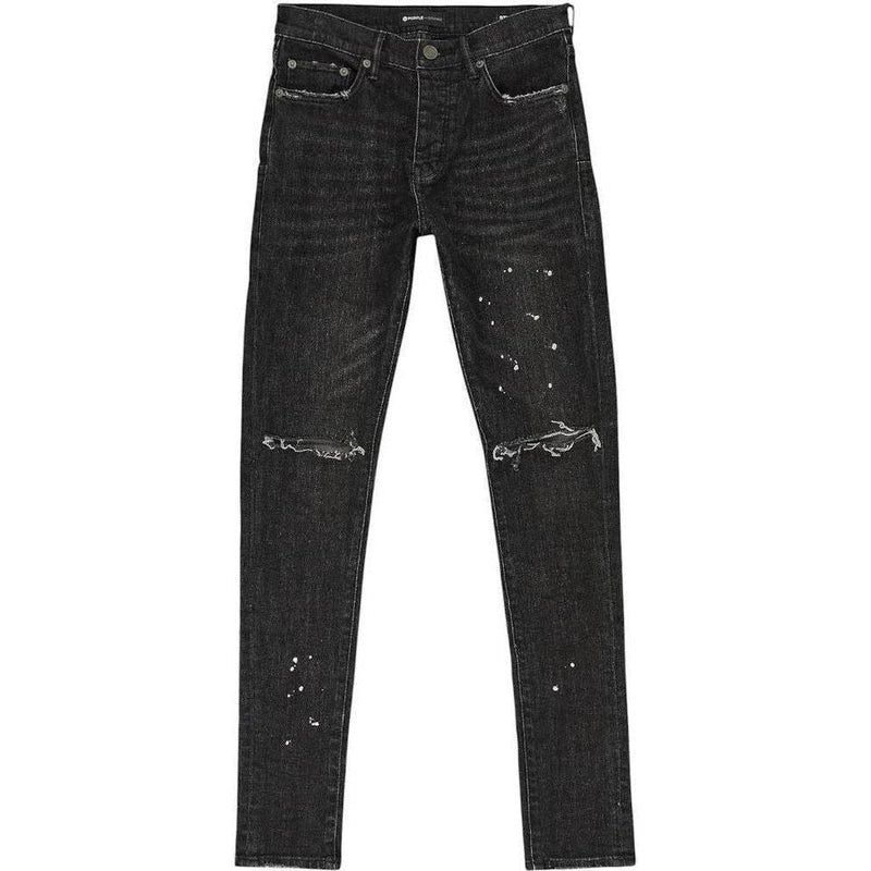 Purple Brand Jean Black Over Spray