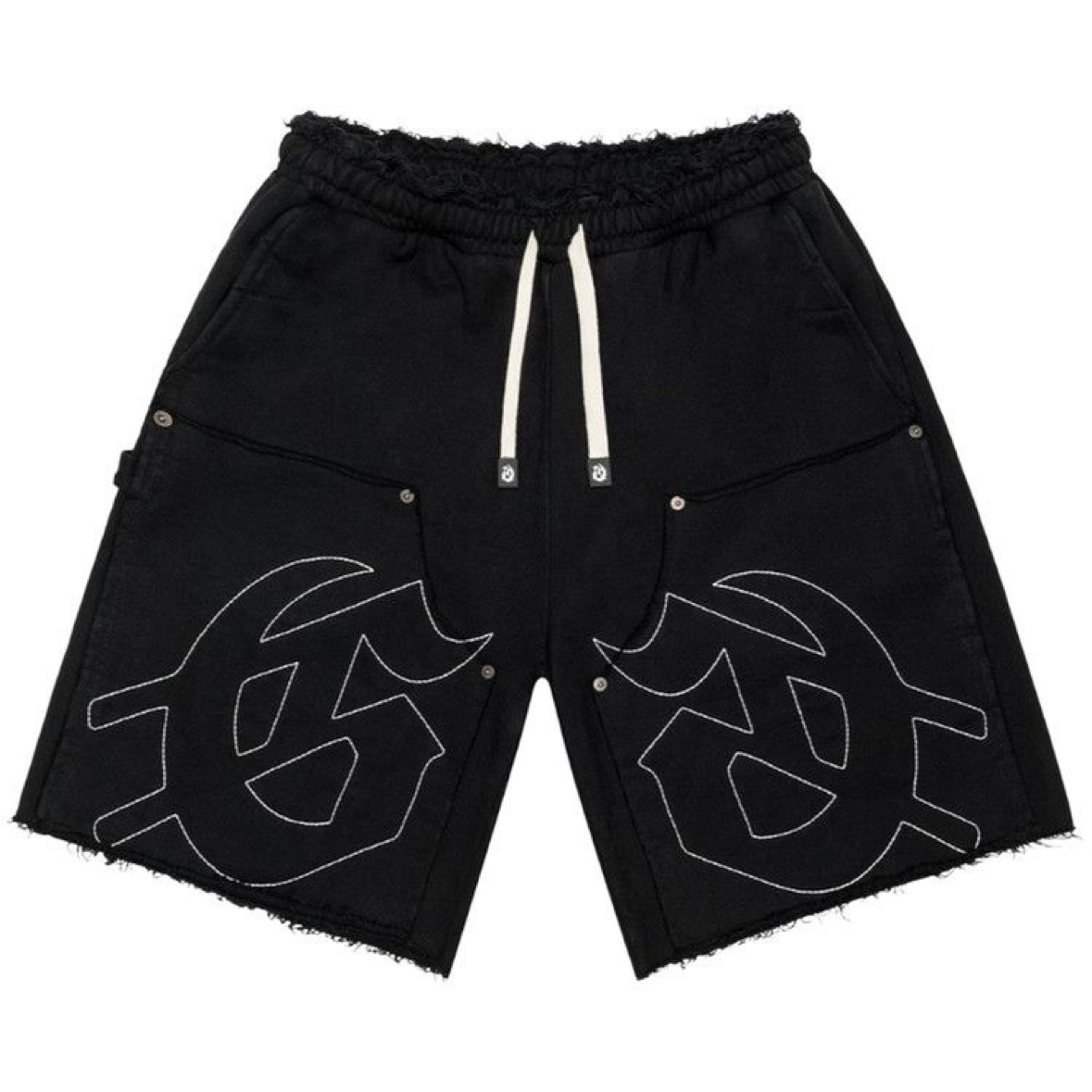 Godspeed Carpenter Distressed Shorts Black
