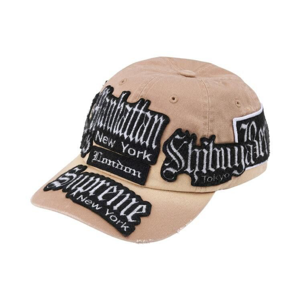 Supreme City Patches 6-Panel Hat Natural