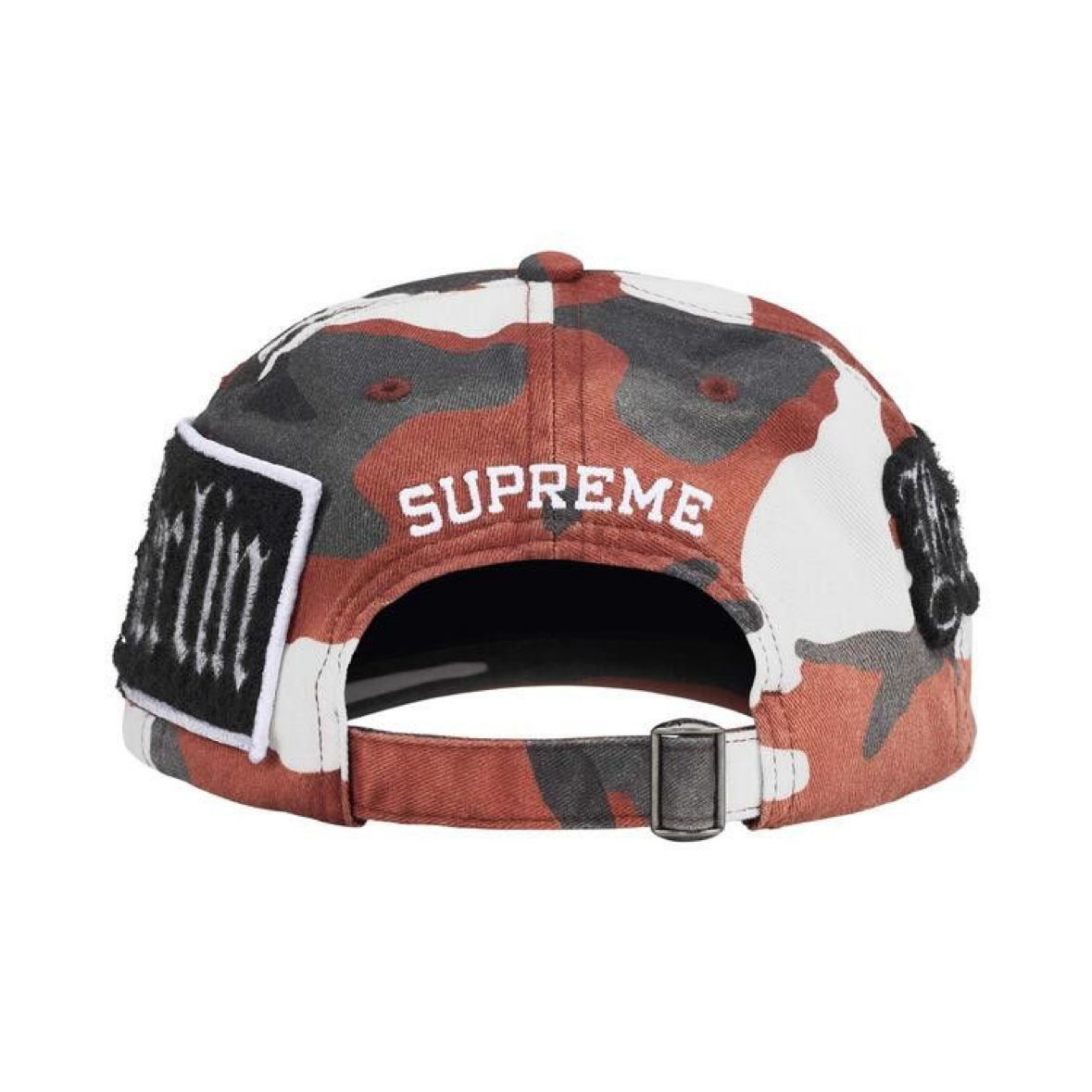 Supreme City Patches 6-Panel Hat Red Camo