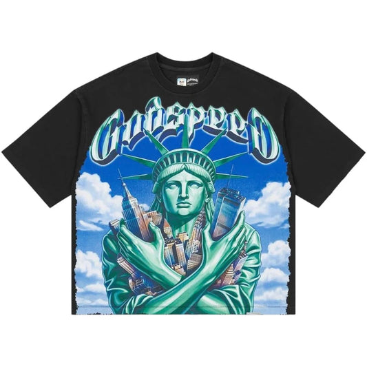 Godspeed Empire Guardian Tee (Black Wash)
