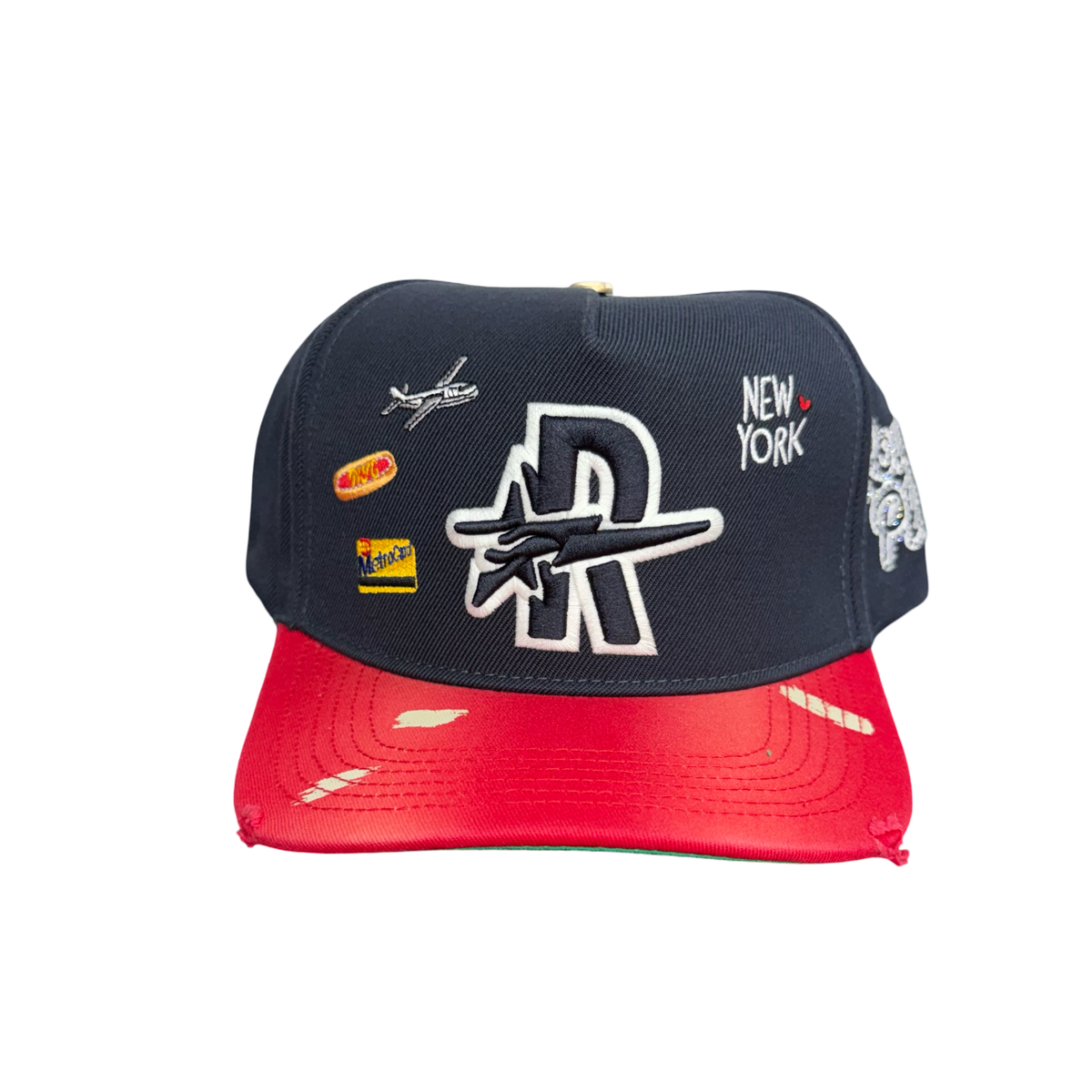 Roughplay Navy Red NYC Snapback