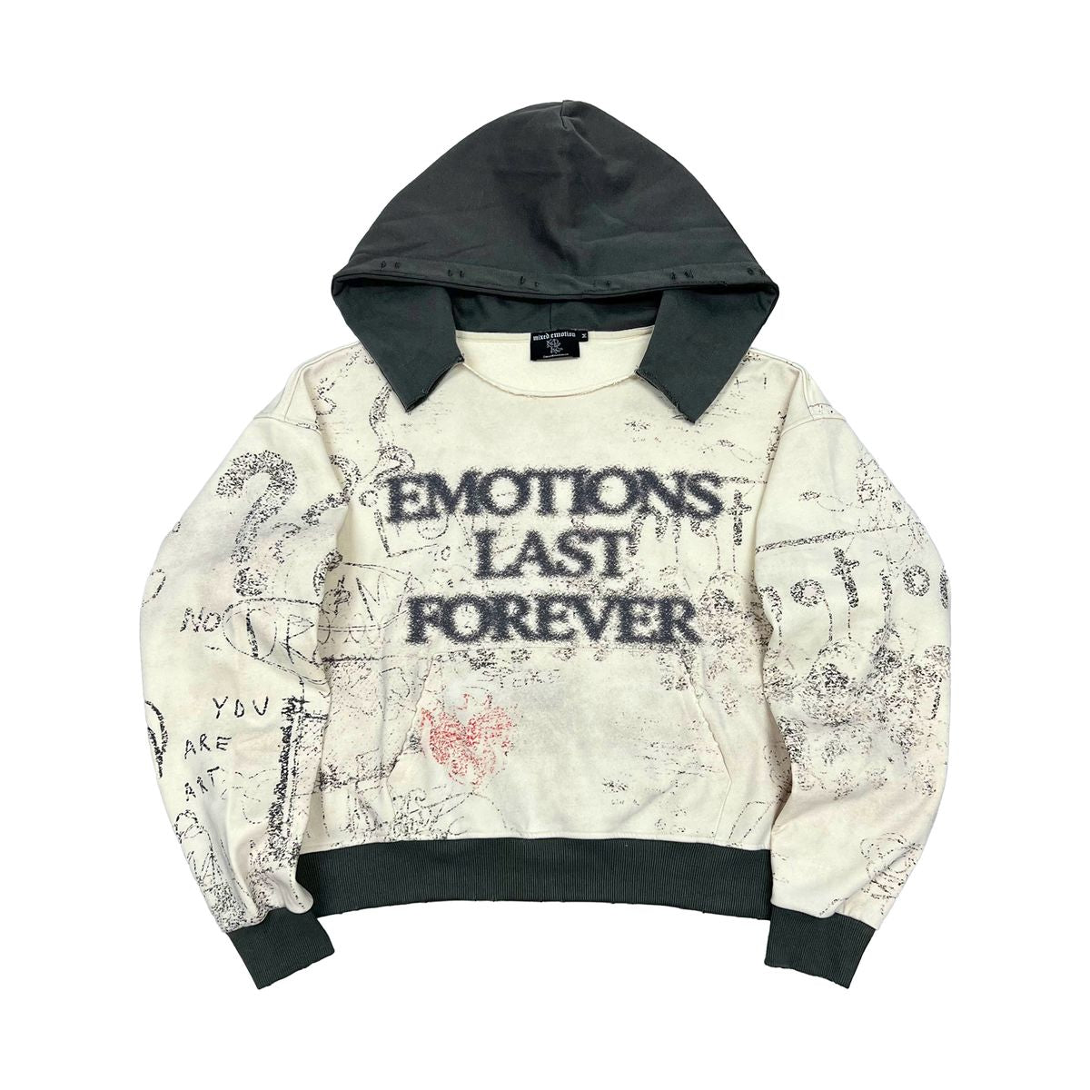 Mixed Emotion Black Last Forever Hoodie