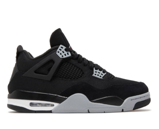 Jordan 4 Retro SE Black Canvas