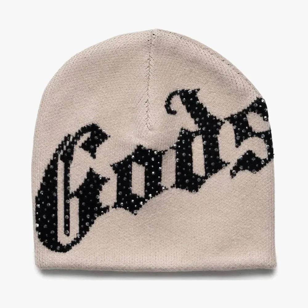 Godspeed OG Logo Studded Beanie Bone/Black