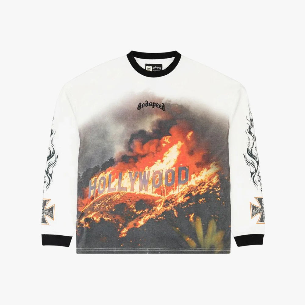 Godspeed Hollywood Inferno L/S T-shirt White