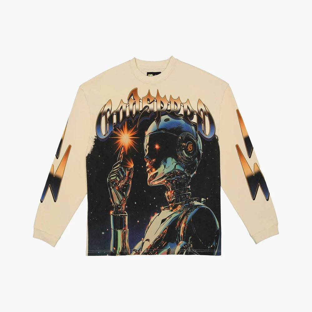 Godspeed Sputnik L/S T-shirt Bone
