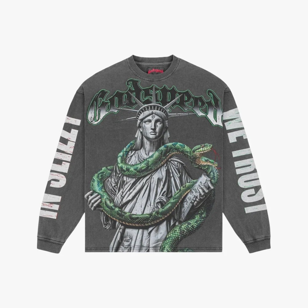 Godspeed Top 5 Slizzy L/S Grey Wash
