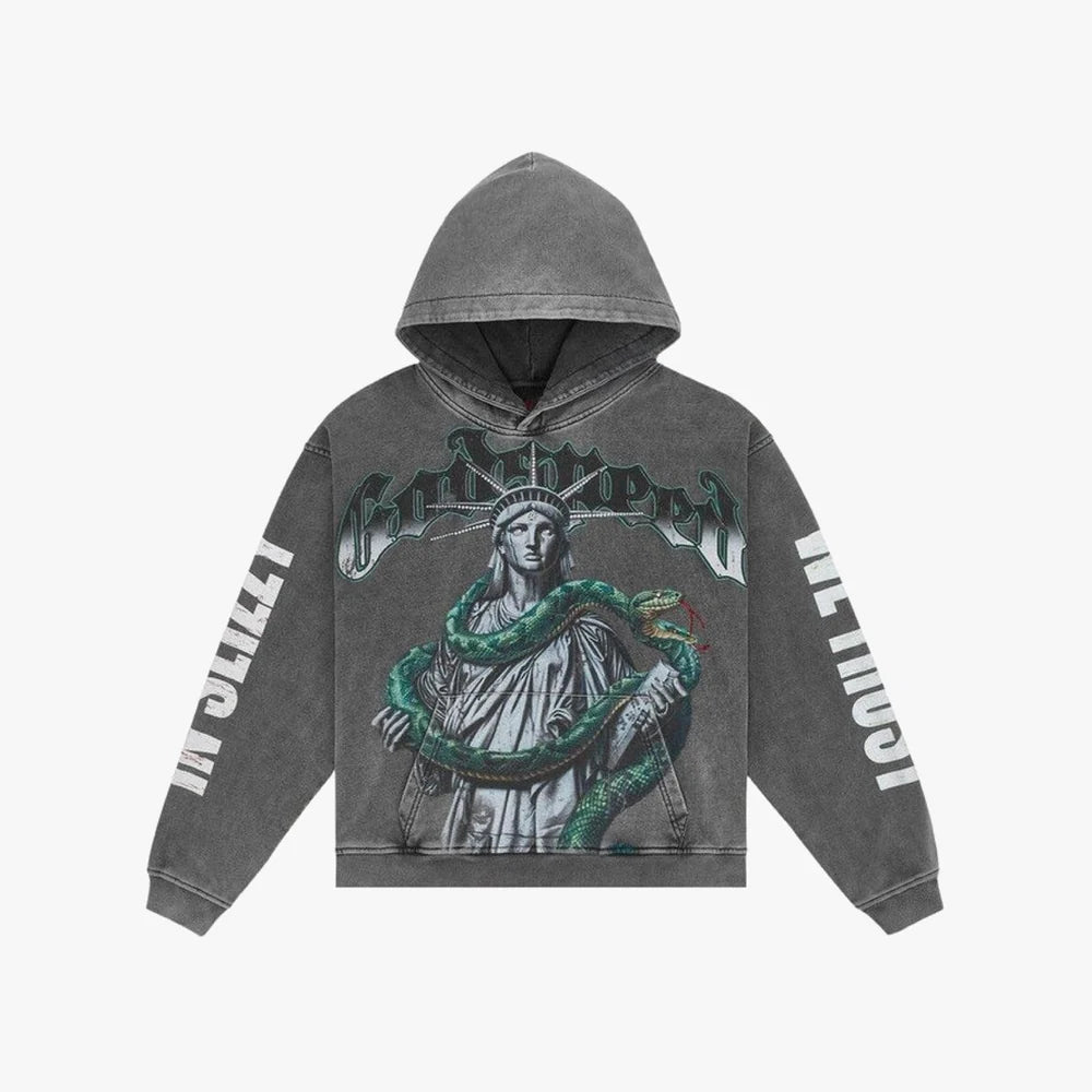 Godspeed Top 5 Slizzy VVS Hoodie Grey Wash