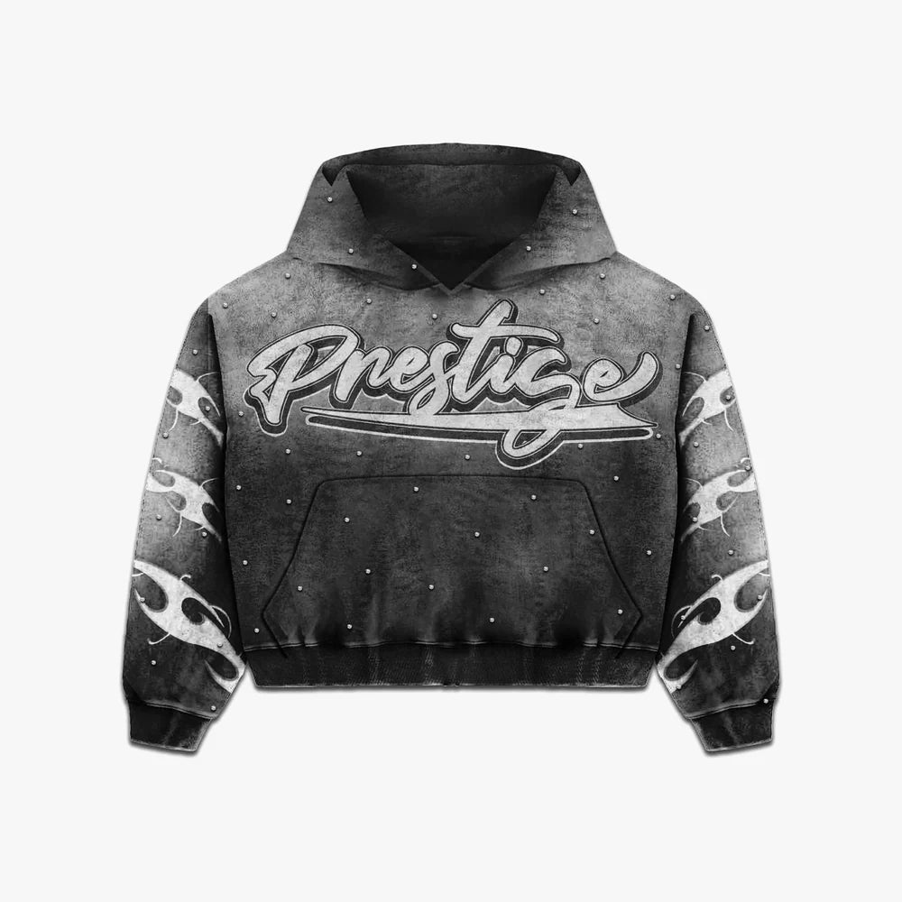 Prestige Flame Hoodie “Black”