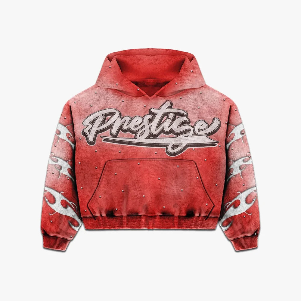 Prestige Flame Hoodie “Red”
