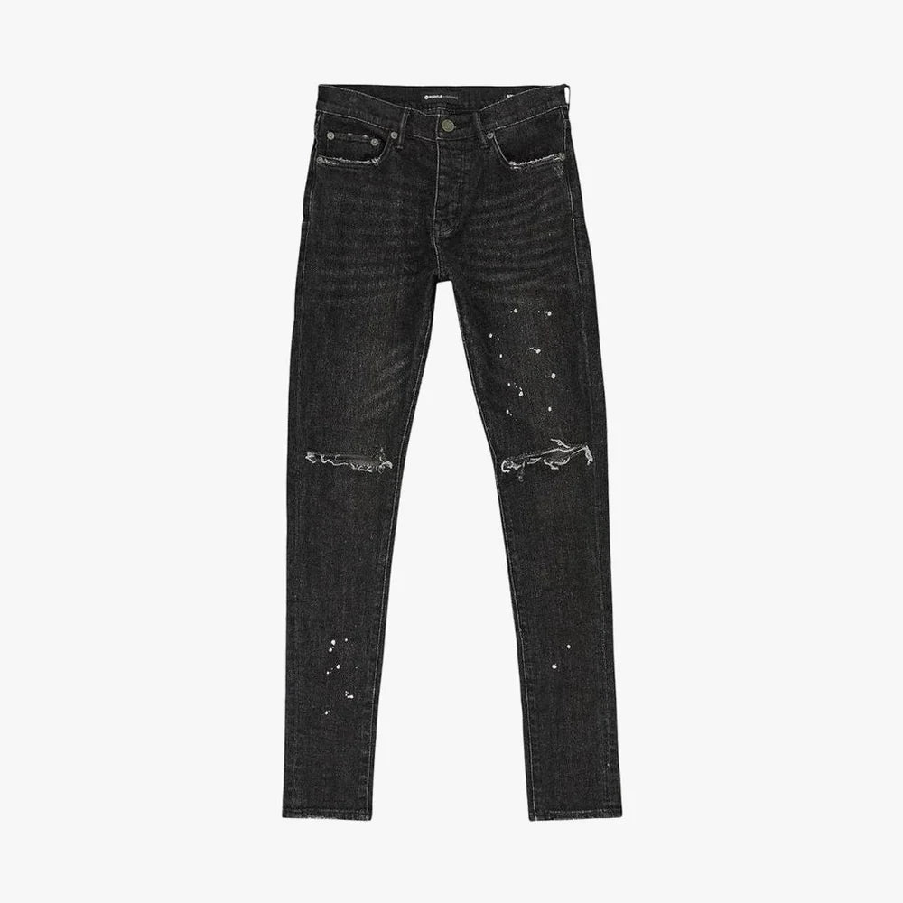 Purple Brand Jean Black Over Spray
