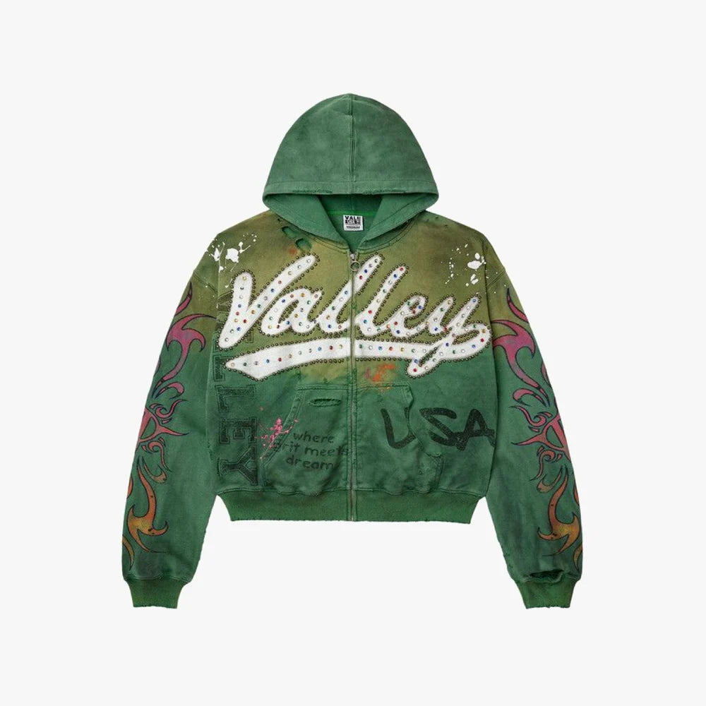 Vale Forever Inferno Zip Up 'Green'