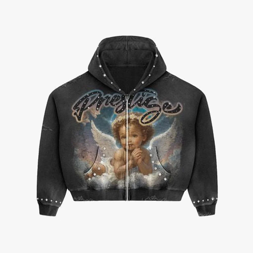 Prestige Angel Hoodie Black/Blue