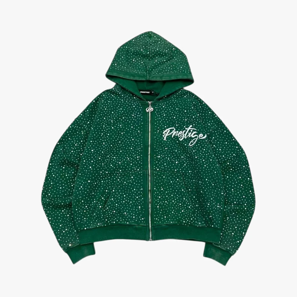 Prestige Diamond Hoodie Green