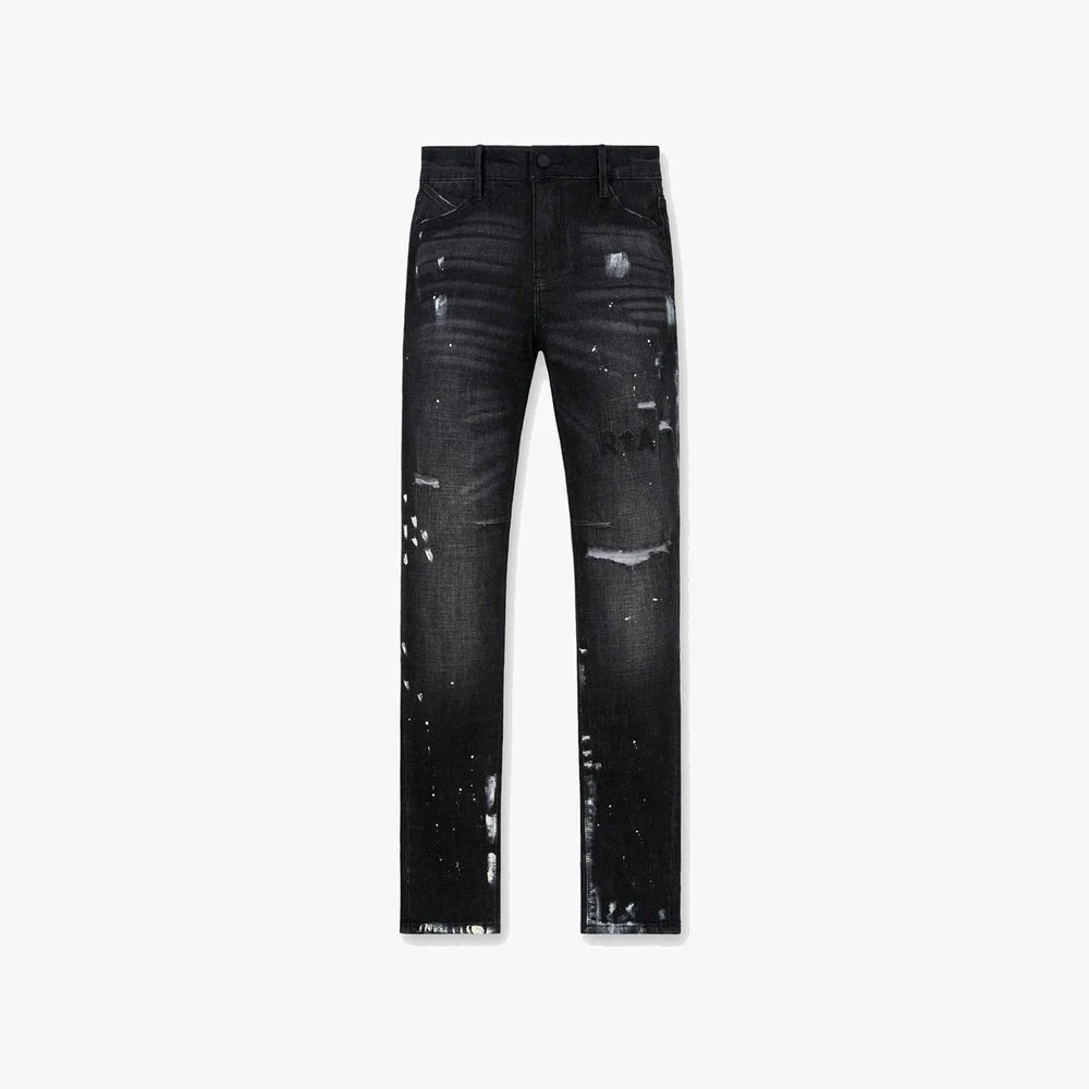 RTA Clayton Distressed Charcoal Paint Jean Black