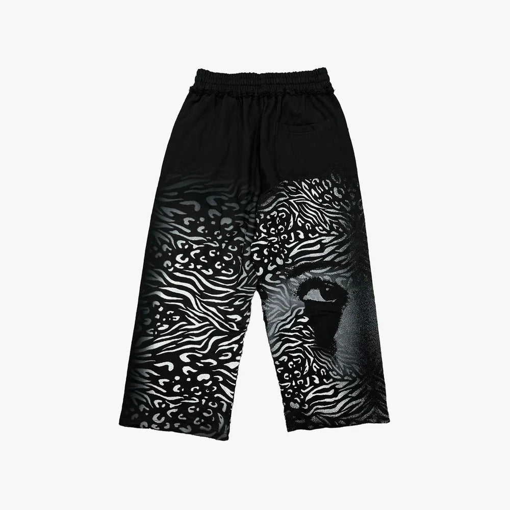 Mixed Emotion Black Striped Sweatpants