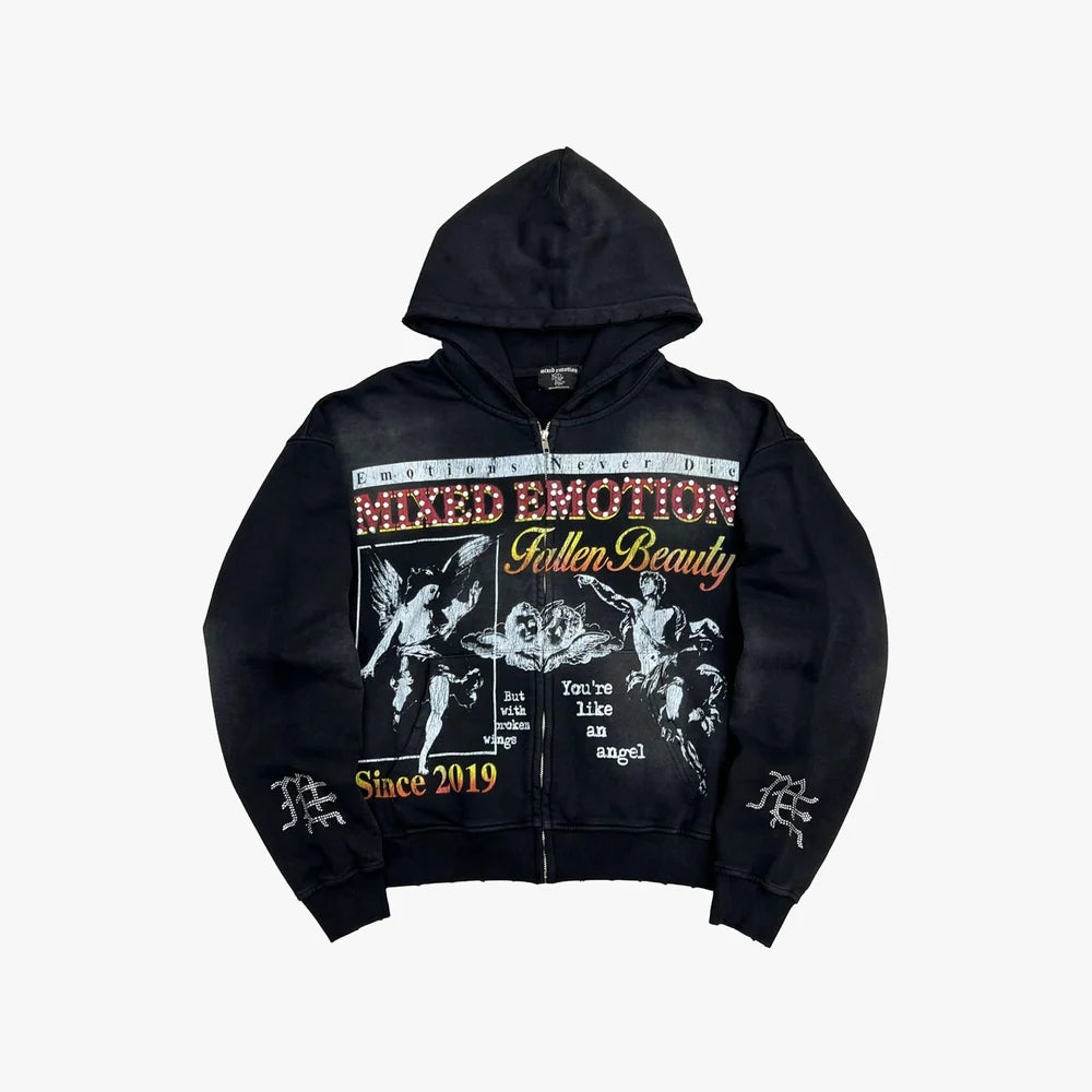 Mixed Emotion Broken Wings Hoodie