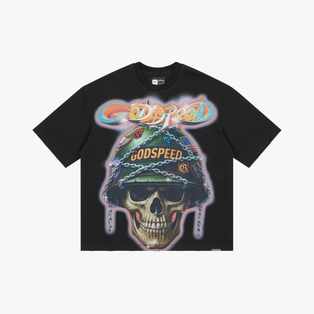 Godspeed Badges Of Honor T-Shirt Black Wash