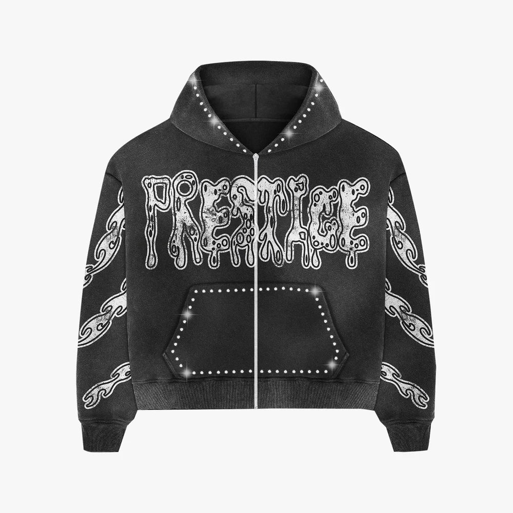 Prestige Black Drippy Hoodie