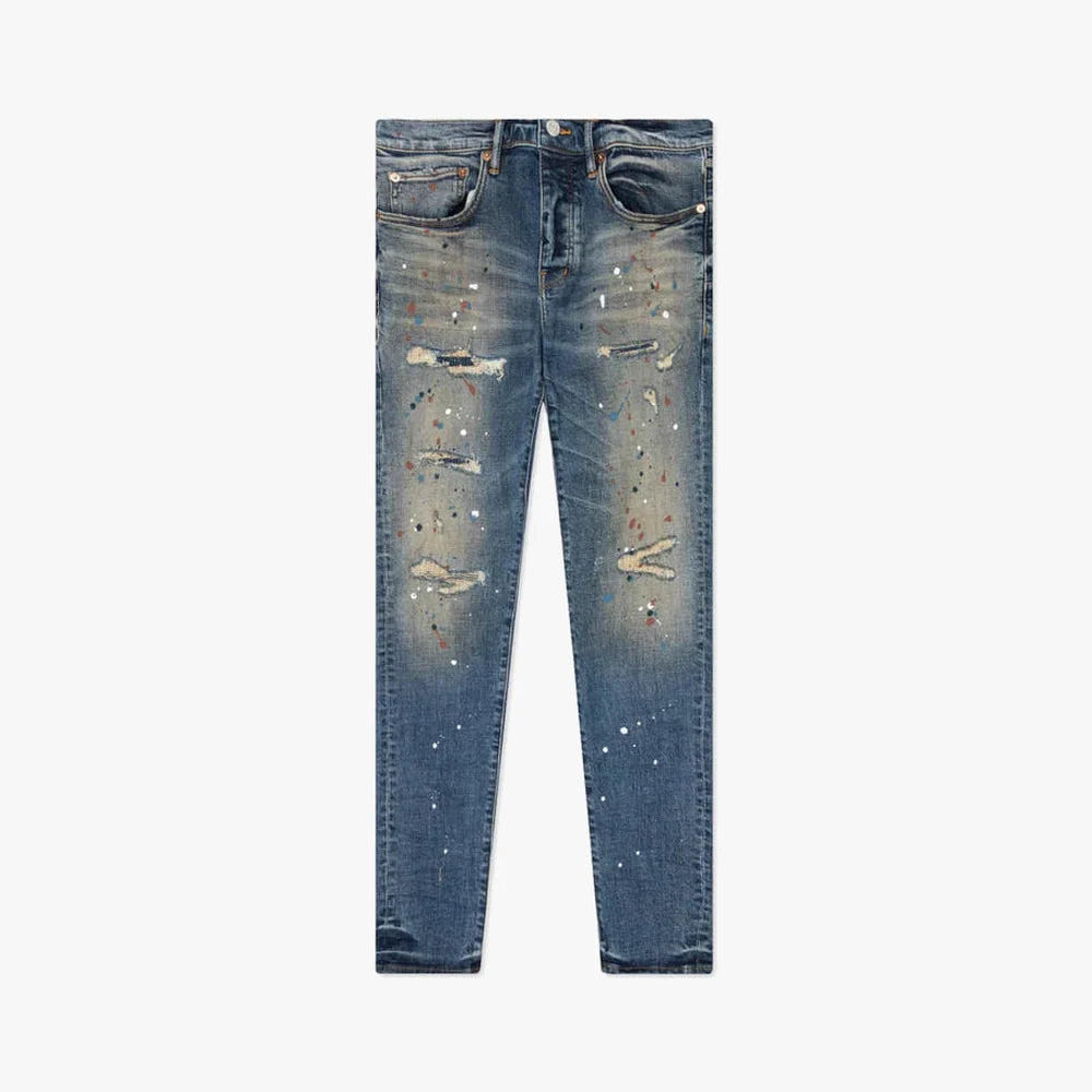 Purple Brand Jeans Indigo Paint Repair