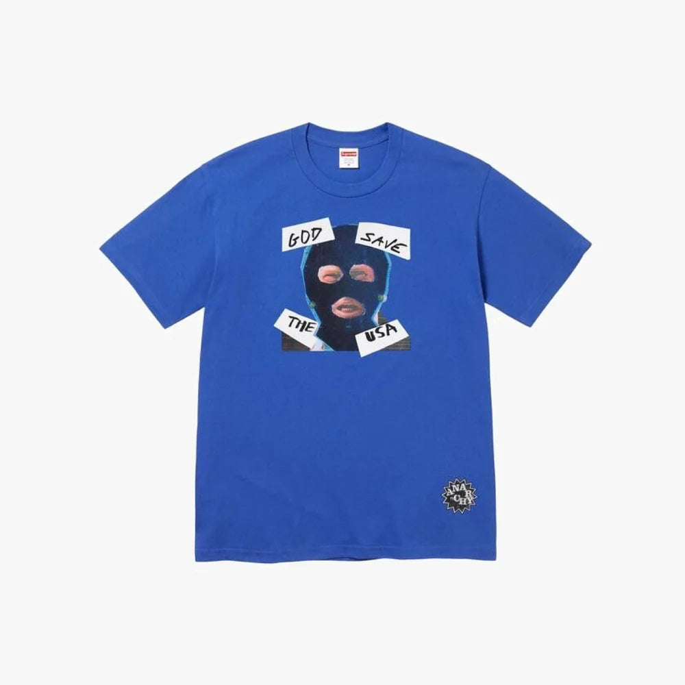 Supreme God Save Us Tee Blue