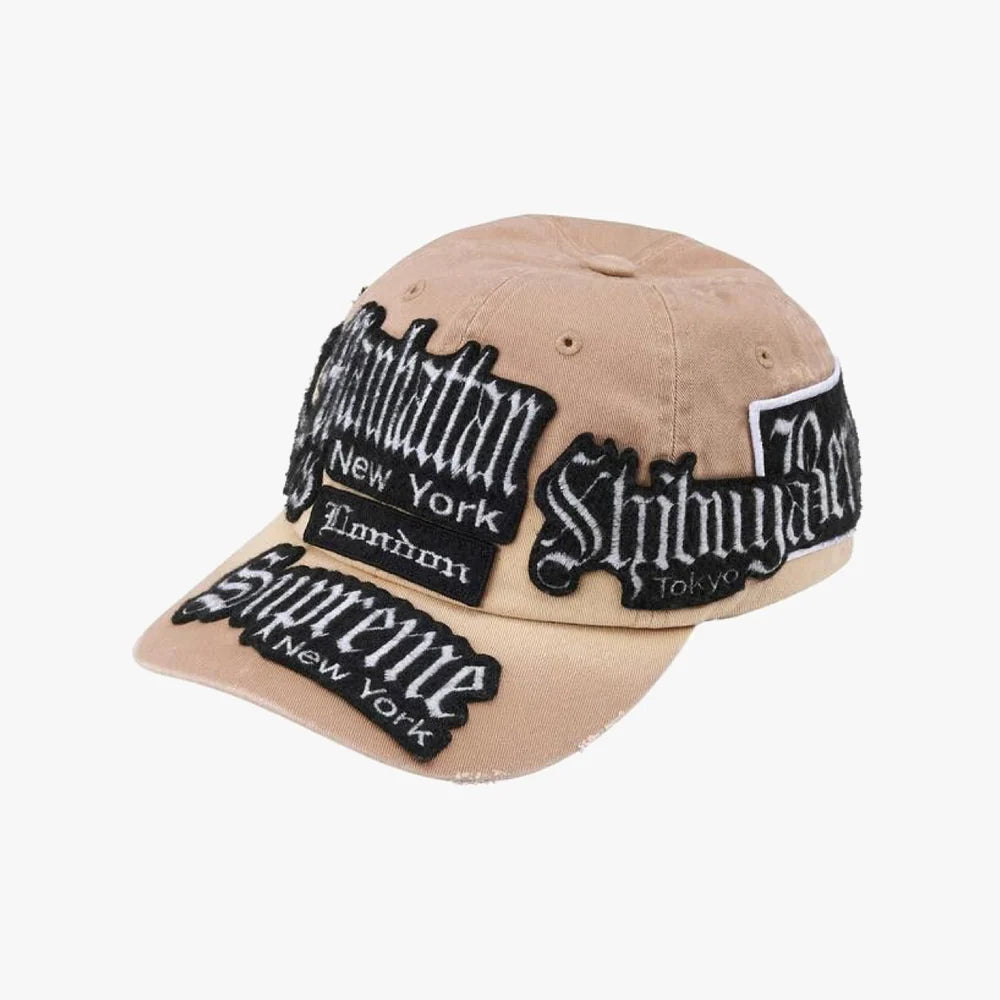 Supreme City Patches 6-Panel Hat Natural