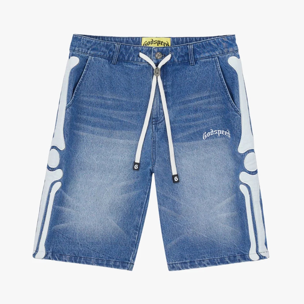 Godspeed Fémur Denim Shorts Blue
