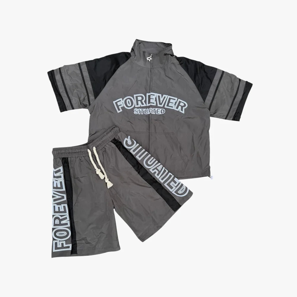 FS Track Short Set Grey