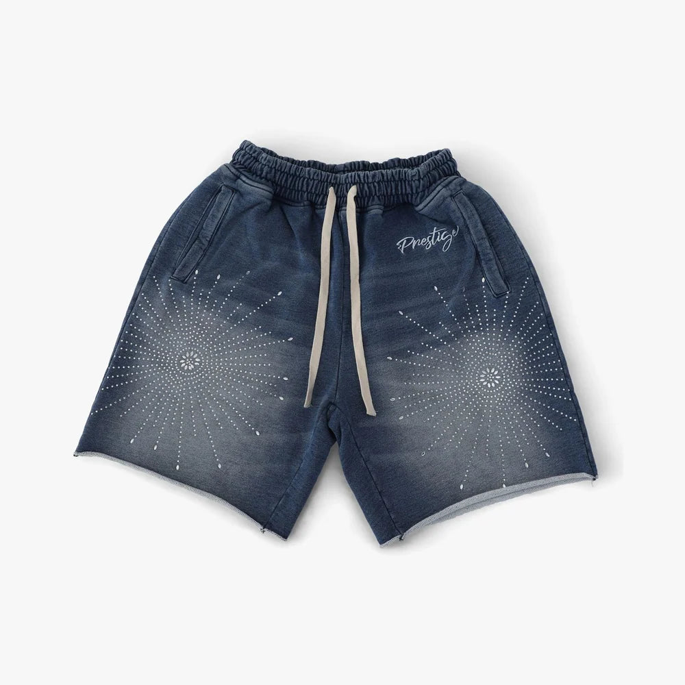 Prestige Blue Star Rhinestone Shorts