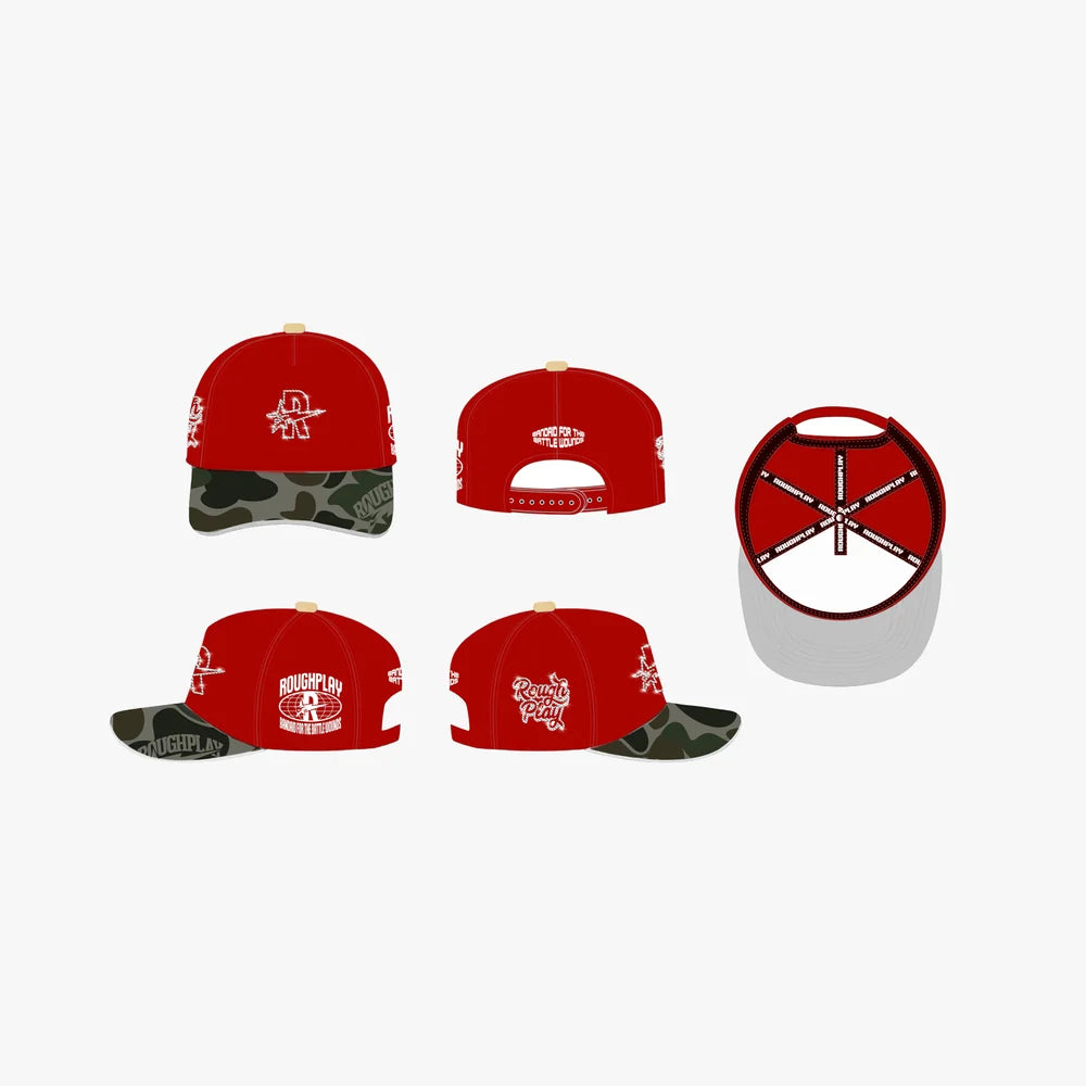 Roughplay Camo Snapback Red