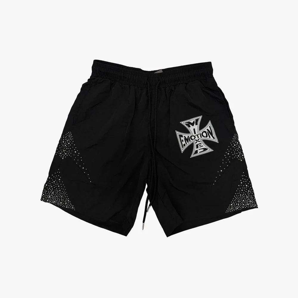Mixed Emotion Black Classic Nylon Short