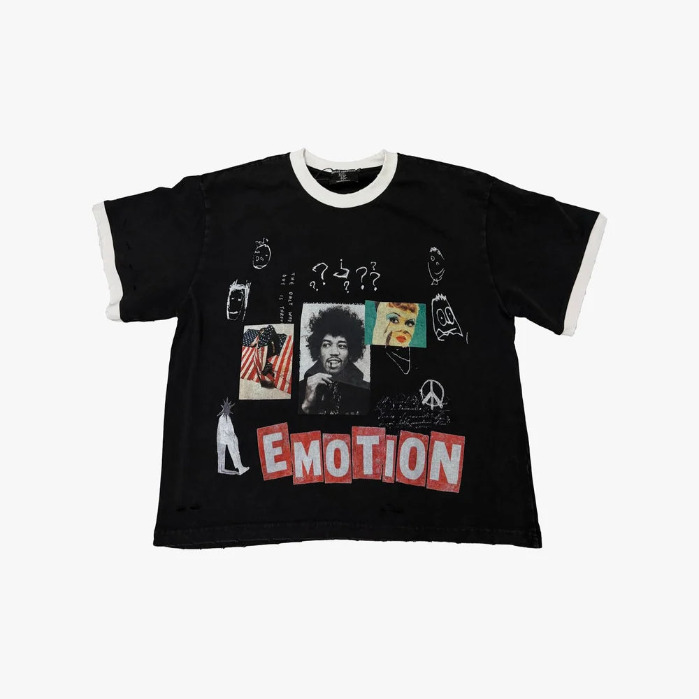 Mixed Emotion Black Static Tee