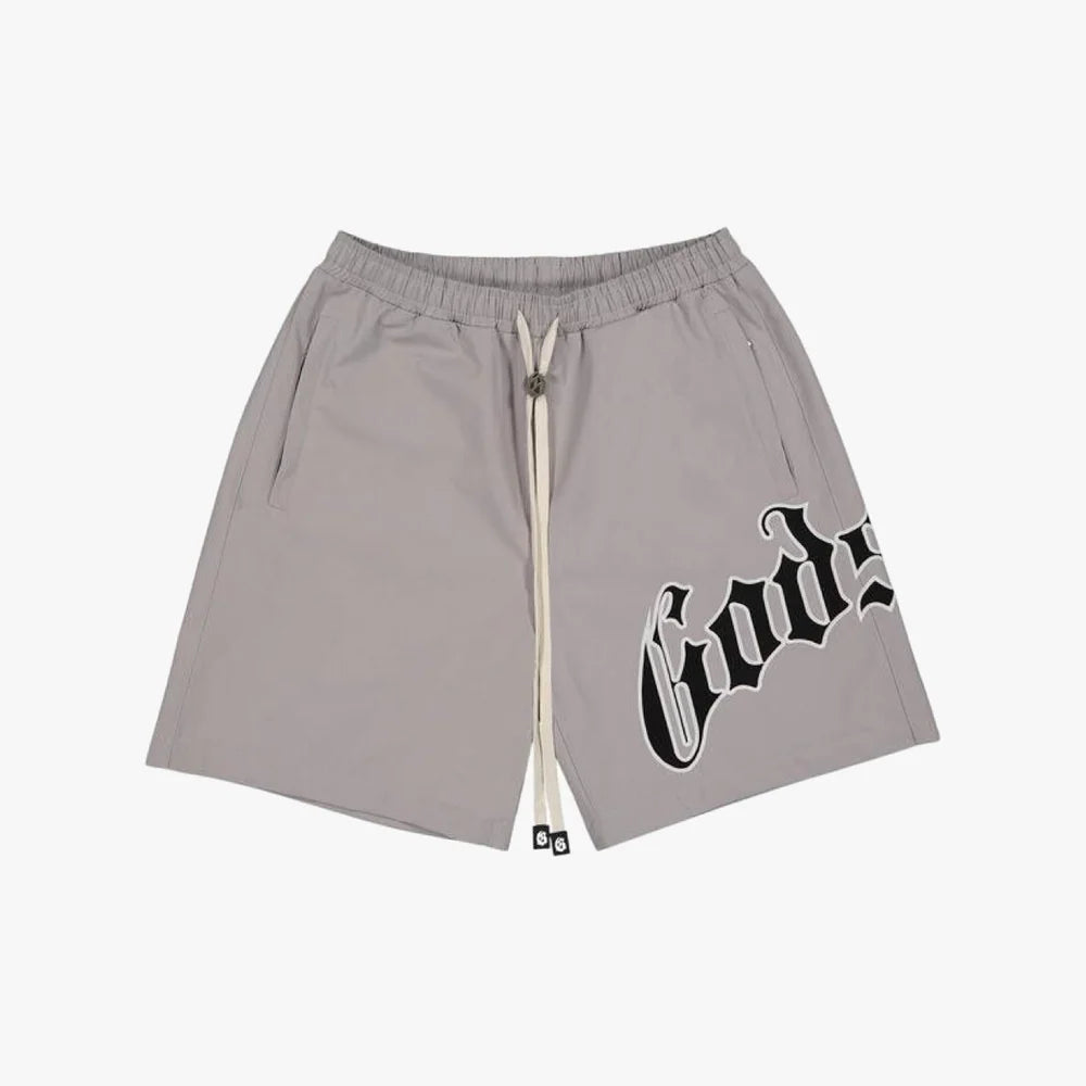 Godspeed OG Logo Nylon Shorts Grey