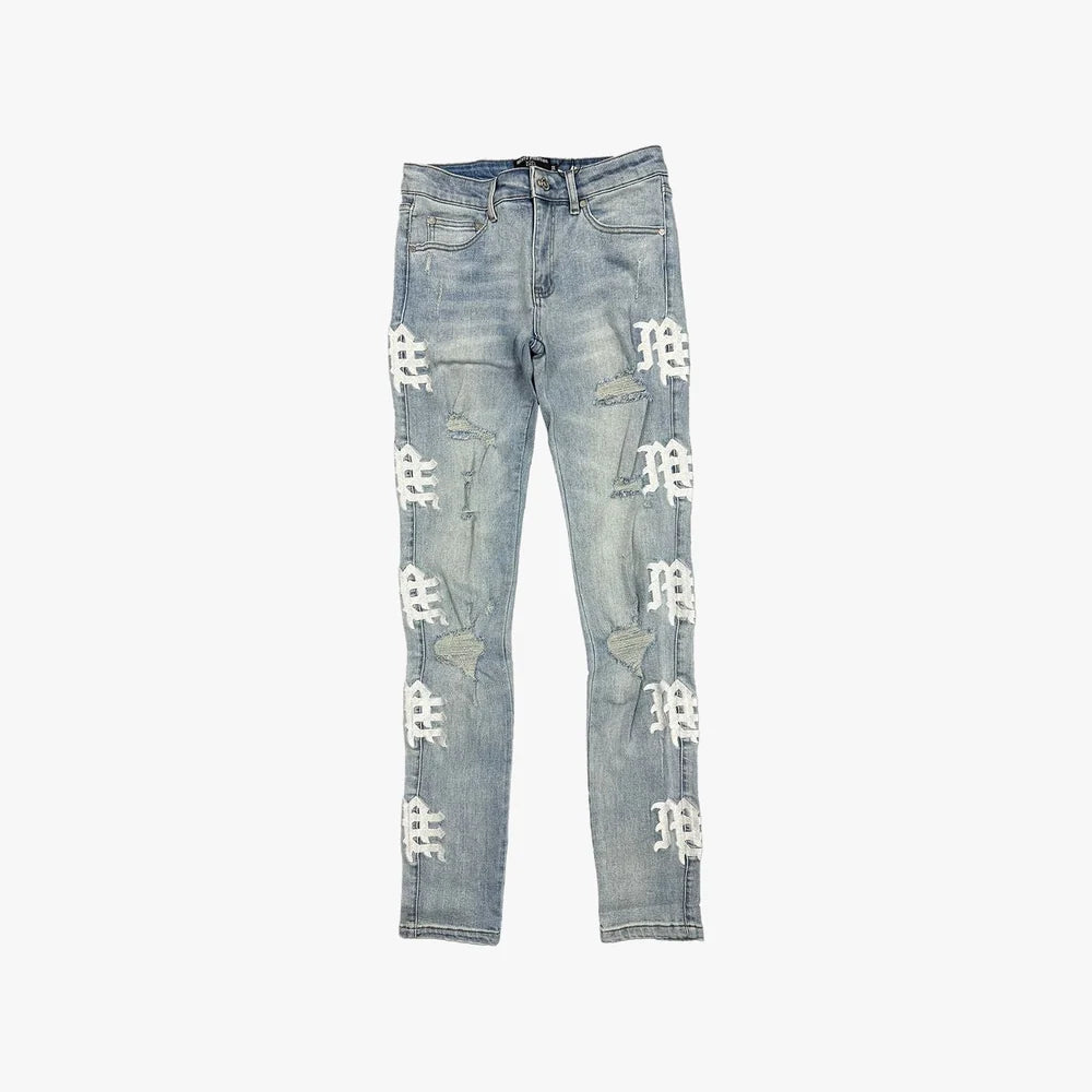 Mixed Emotion Sea Monogram Denim