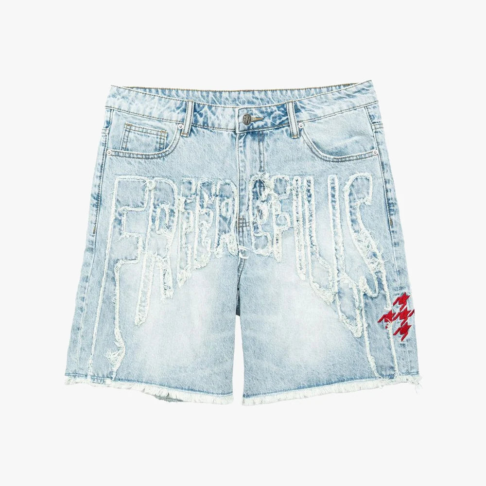 Free Refill Core Denim Jorts Blue
