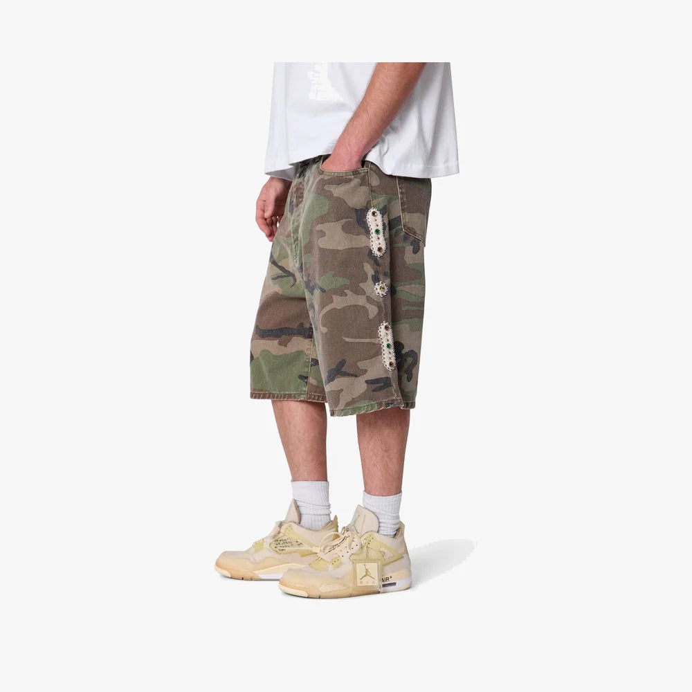 MNML Baggy Mojave Canvas Shorts Camo