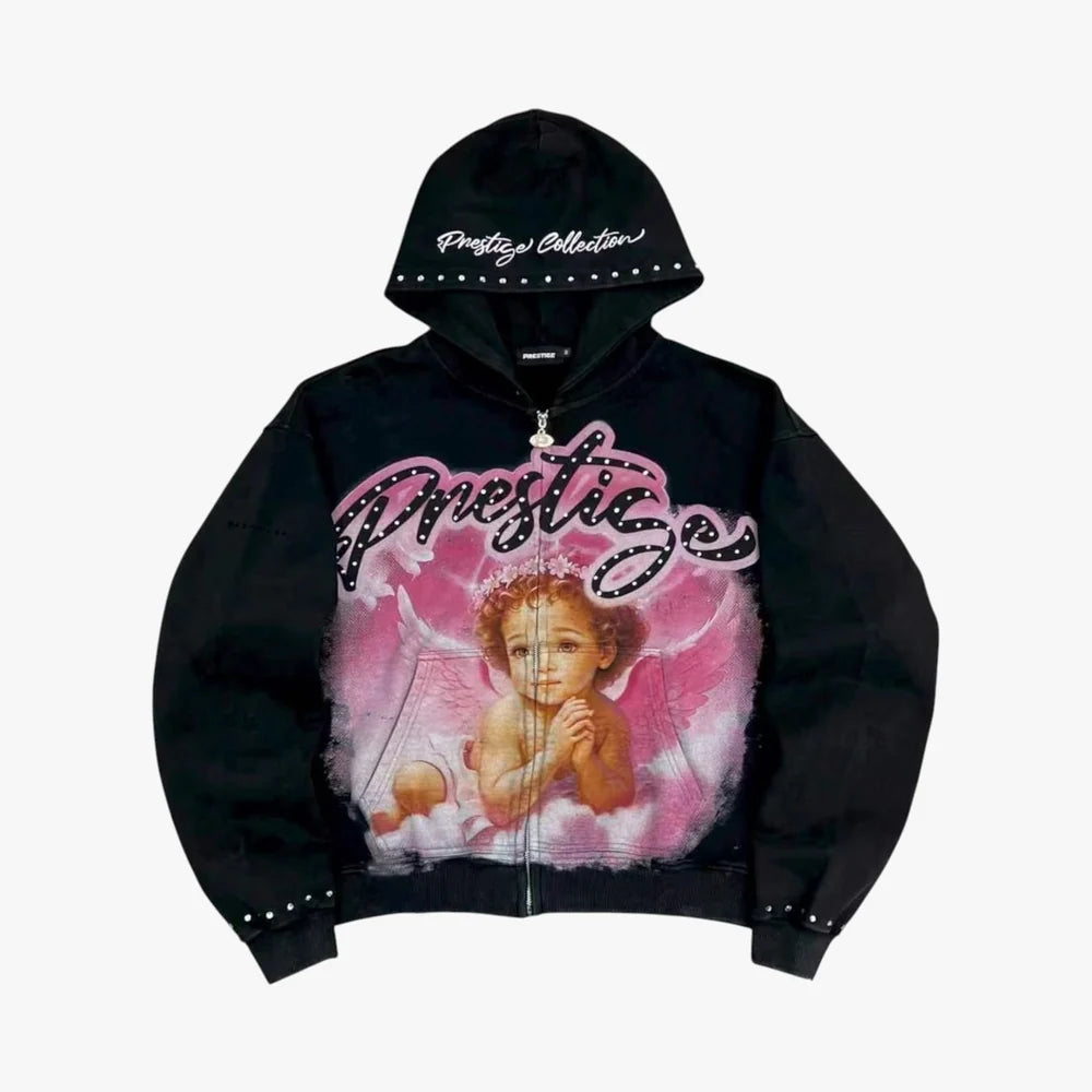 Prestige Angel Hoodie Black/Pink