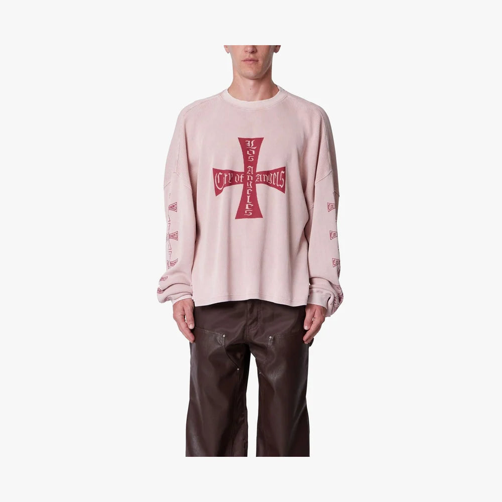 Washed LA Thermal Shirt Faded Rose