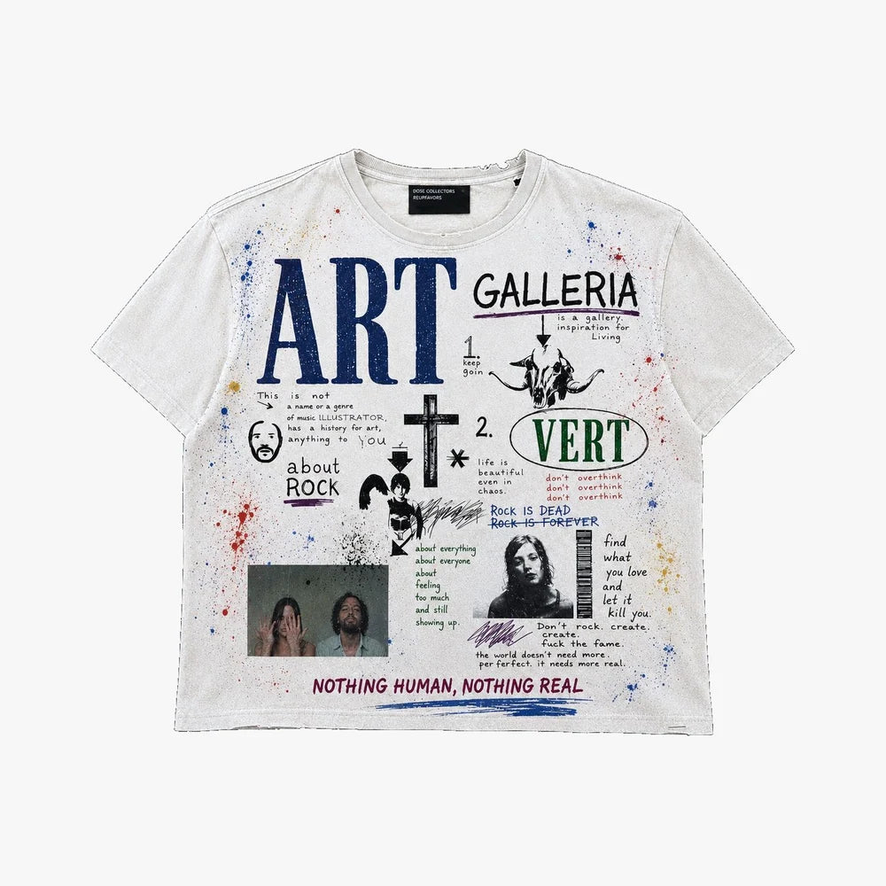 Retrovert Art Paint Splatter T-Shirt